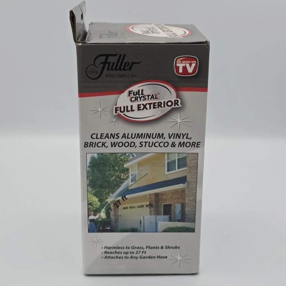 Fuller Brush Co Full Crystal Full Exterior 32 oz Dispenser + 3 Powder Packs @4oz